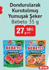 BEBETO DONDURULARAK KURUTULMUŞ YUMUŞAK ŞEKER 35 G